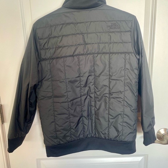 The North Face Kids Black and Red Reversible Jacket with High Collar - Picture 7 of 14